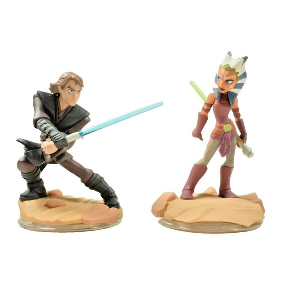 Disney Infinity Star Wars Character Figure Bundle Darth Anakin Chewbacca Ashoka - Picture 3 of 7